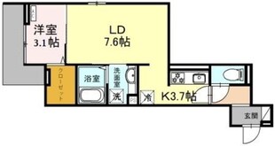 （仮）D-ROOM東田町PJの物件間取画像